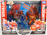 Transformers The Animated Series: Commander Set Deluxe Optimus Prime & Deluxe Rodimus (Clear Ver.)
