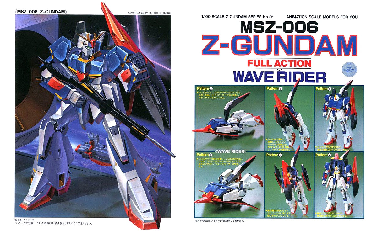1/100 Z Gundam Series #025: Zeta Gundam MSZ-006 Full Action Wave