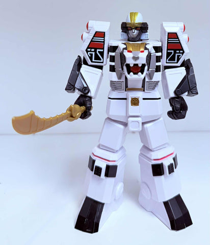 Mighty Morphin Power Rangers 7" Scale Retro Zord: White Tigerzord (Loose)