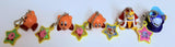 Epoch Kirby of the Stars/Right Back at Ya!: Kirby Star Keychain Mascot Set of 5 2002