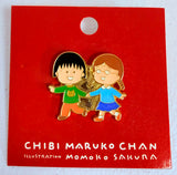 Toshin Pack Chibi Maruko-chan: Maruko & Tama-Chan Metal Pin