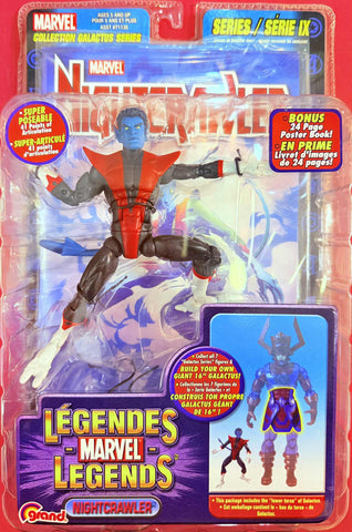 Toy Biz Marvel Legends Series IX: Nightcrawler (Build A Figure Piece NOT Included)