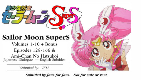 Bishoujo Senshi Sailor Moon Super S Fansub VHS Collection 1-10 + Ami-Chan No Hatsukoi