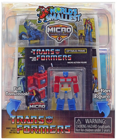 Transformers World’s Smallest Optimus Prime Micro Action Figure & Comic