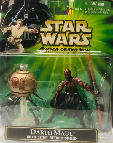 Star Wars Power of the Jedi: 3 3/4" Darth Maul W/Sith Attack Droid