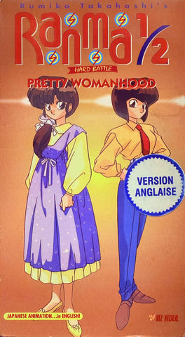 Ranma 1/2 Hard Battle Pretty Womanhood VHS (English Dub)