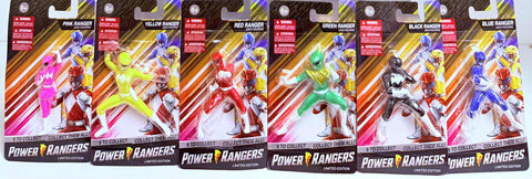 Mighty Morphin Power Rangers Limited Edition Mini Figure Set of 6 (Yellow Ranger Defect)
