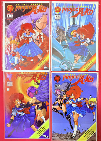 In Full Color! Project A-Ko Complete Comic Set of 4