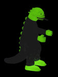 Toho ReAction Shogun Godzilla Limited Edition Glow-in-the-Dark Figure