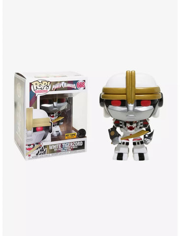 Funko Pop! Television 668: Mighty Morphin Power Rangers White Tigerzord (Hot Topic Exclusive)