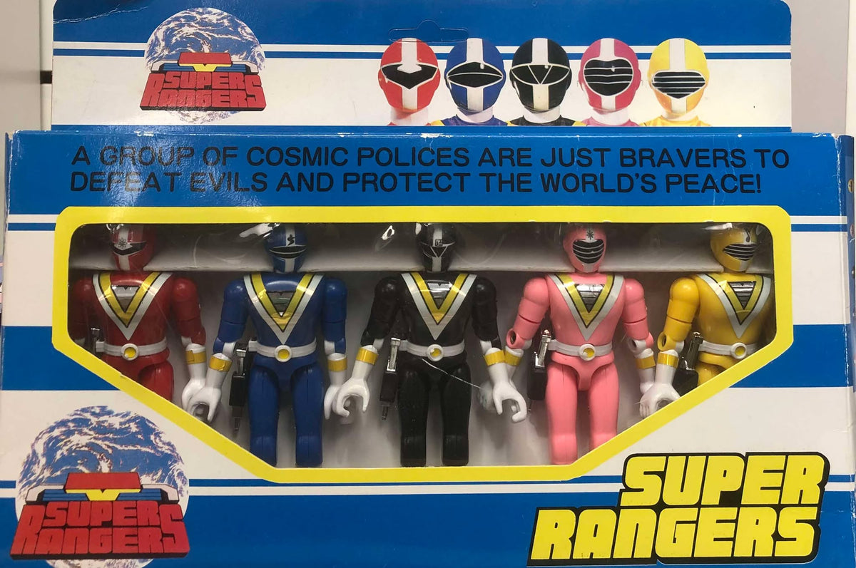 Super Rangers 5 Ranger Set (Chikyu Sentai Fiveman Taiwan Bootleg ...