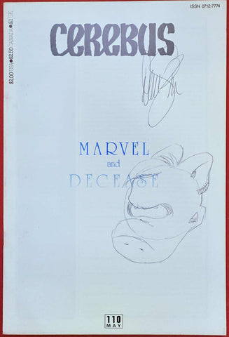 Cerebus Issue 110 (Signed & Sketched Cover By Dave Sim)