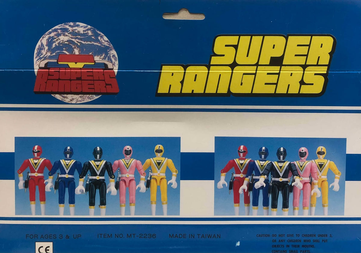 Super Rangers 5 Ranger Set (Chikyu Sentai Fiveman Taiwan Bootleg ...