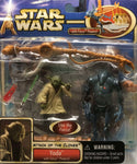 Star Wars Attack of the Clones: 3 3/4" Deluxe Yoda W/Force Powers!