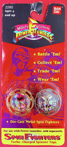 Mighty Morphin Power Rangers Spin Fighters: Pink Ranger & Knight In Shiny Mirrors 2-Pack