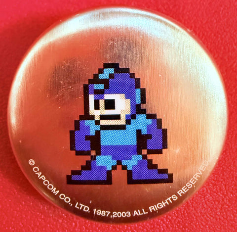 Capcom Mega Man 1" Metal Button 2003 (Neutral)