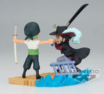 One Piece World Collectable Figure Log Stories: Roronoa Zoro vs. Dracule Mihawk