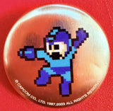 Capcom Mega Man 1" Metal Button 2003 (Jumping Shooting)