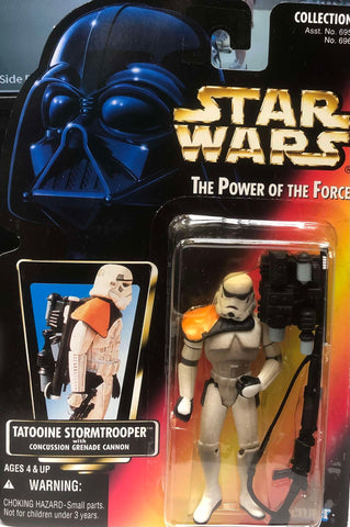 Star Wars Power of the Force: 3 3/4" Tatooine Stormtrooper W/Concussion Grenade Cannon