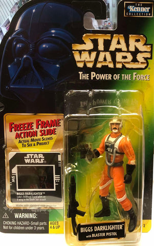 Star Wars Power of the Force: 3 3/4" Biggs Darklighter W/Freeze Frame Action Slide