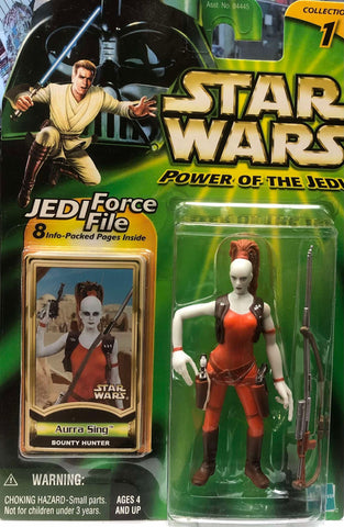 Star Wars Power of the Jedi: 3 3/4" Aurra Sing