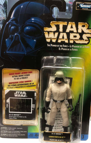 Star Wars Power of the Force: 3 3/4" AT-ST Driver W/Freeze Frame Action Slide