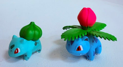 Bandai Pokemon Scale World Kanto Region Bulbasaur & Ivysaur Figure Set (No Box)