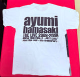ayumi hamasaki THE LIVE TOUR 2008 - 2009 M Limited Edition T-Shirt W/Photo Book