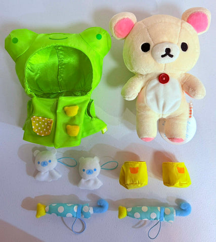 San-X Korilakkuma: Happy Rainbow Rilakkuma Frog Outfit 2004