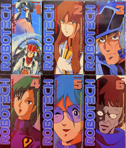 Robotech: The Macross Saga Vol 1 - 6 VHS (FULL SET)