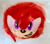 Sega Sonic the Hedgehog: Knuckles the Echidna Face Plush Keychain