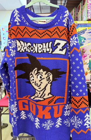 Dragon Ball Z Goku Holiday Sweater Size Small