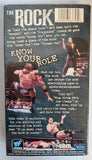 WWF The Rock Know Your Role VHS