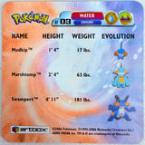 Pokemon: Mudkip, Marshtomp, Swampert Lenticular Card 2006