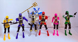 Bandai Power Rangers Super Megaforce: Power Rangers Action Pack + Silver Ranger (No Box)