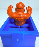 Shokugan Donkey Kong Country: Brown Donkey Kong Keshi & Squawks the Parrot Keshi W/Pull Back Minecart Figure Set