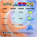 Pokemon: Spheal, Sealeo, Walrein Lenticular Card 2006