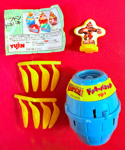 Yujin Super Donkey Kong: Pop-Up Donkey Kong Mini Game Gachapon Set (Blue Barrel)