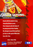 Marvel '95 Fleer Ultra: Silver Samurai Trading Card # 45