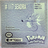 Artbox Pokemon: Seadra Sticker #117 1996