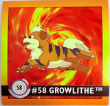 Artbox Pokemon: Growlithe Sticker #58 1996