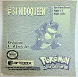 Artbox Pokemon: Nidoqueen Sticker #31 1996