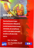 Marvel '95 Fleer Ultra: Haven Trading Card # 23