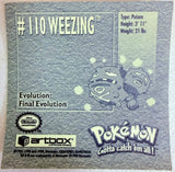 Artbox Pokemon: Weezing Sticker #110 1996