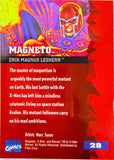 Marvel '95 Fleer Ultra: Magneto Trading Card # 28