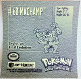 Artbox Pokemon: Machamp Sticker #68 1996