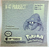 Artbox Pokemon: Parasect Sticker #47 1996