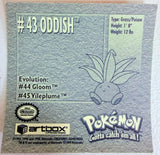 Artbox Pokemon: Oddish Sticker #43 1996